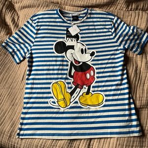 Zara Mickey Mouse striped short 100% cotton size medium